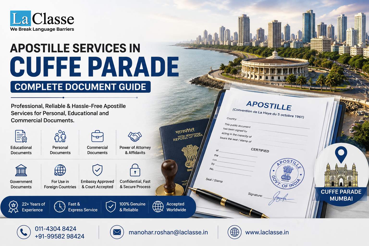 Apostille Services in Cuffe Parade: Complete Apostille Guide